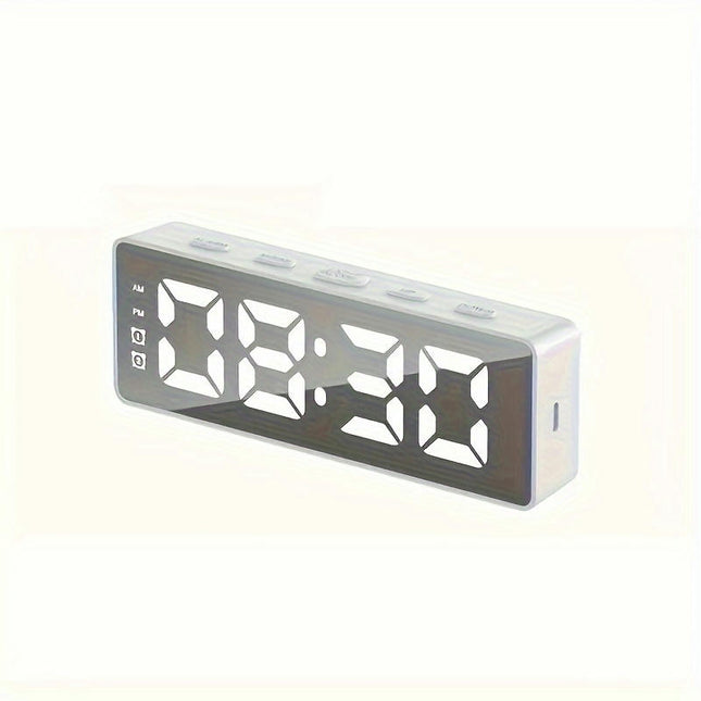 USB Charging LED Alarm Clock with Dual Alarms, 12/24 Hour Display, Perfect for Home and Office