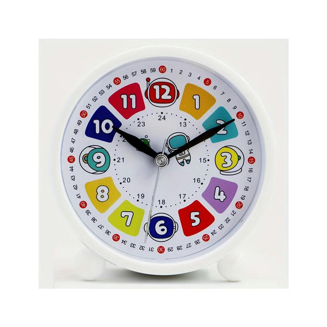 1pc Student Alarm Clock, Early Education Small Alarm Clock, Cute Alarm Clock Bedroom Learning Clock