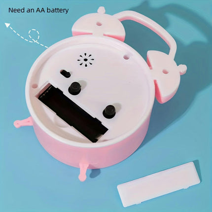 Mini Alarm Clock Silent, Battery-Powered Digital Clock For Bedroom & Living Room Decor