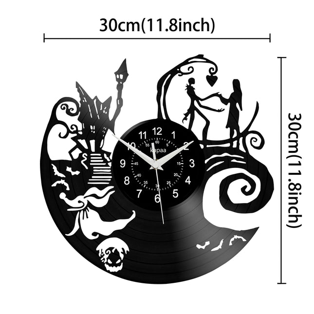 Vintage Christmas Wall Clock - Silent, Battery-Powered Decor For Bedroom, Kitchen & Living Room