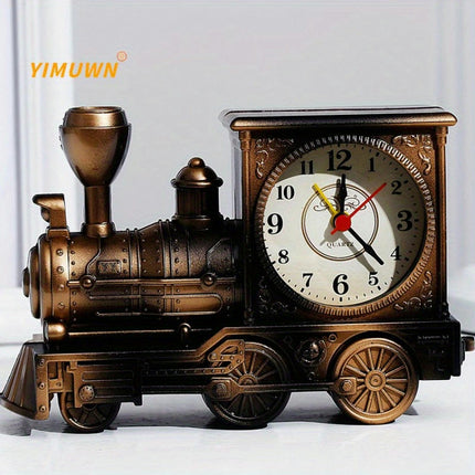 1pc Creative Train Shaped Clock Ornament, Home Wake Up Alarm Clock For Room Living Room Office Decor