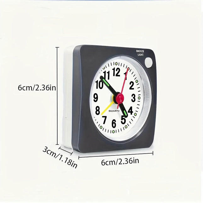 Mini Silent Travel Vintage Alarm Clock:Bedside Clock Suitable For Home Room Decoration