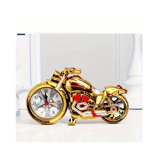 1pc Vintage Motorcycle Alarm Clock - Retro Desk Accessory Ideal For Home, Office, Student Desk Decor