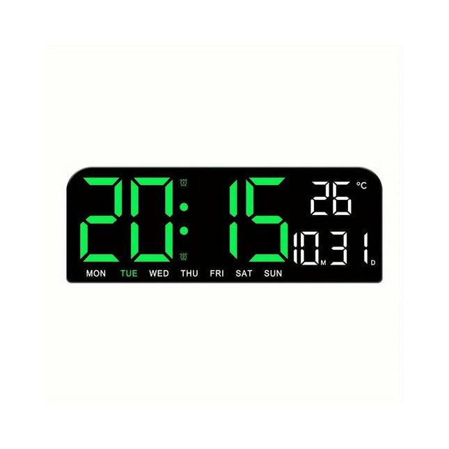 Large Screen LED Alarm Clock, Can Display Week And Temperature And Humidity Living Room Decoration
