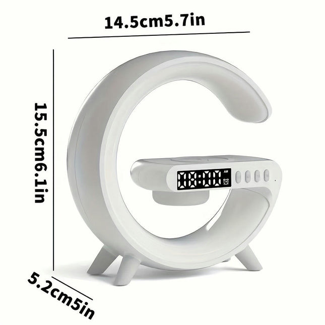 Sunrise Alarm Clock With Wireless SpeakerRechargeable Battery Multi-Functional Lamp For Bedroom
