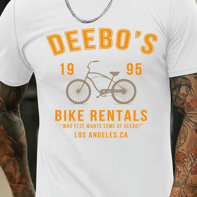 Print T-shirt, Chort-sleeved Crew Neck Casual Top Summer/Spring, Men's Wear