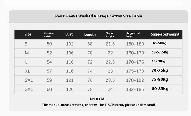 Halloween Theme Vintage Washed Cotton Patterned T-Shirt Men's T-Shirt Round Neck Tops Short Sleeve