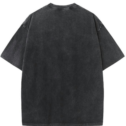Pure Cotton Vintage Trendy T-shirt, Short Sleeved Round Neck T-shirt, Suitable for Summer T-shirt