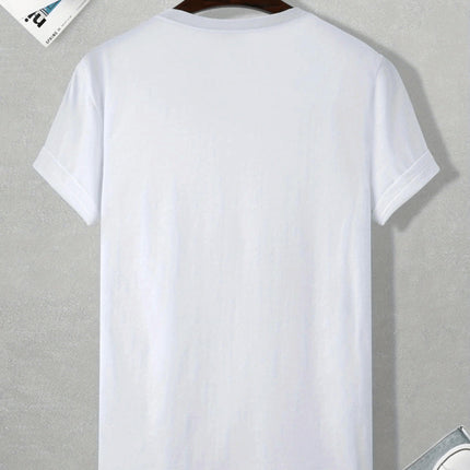 1 pc, 100% cotton T-shirt, 1pc 80s T-Shirt Adult Men Gift Cool Music Tops Retro T-Shirt