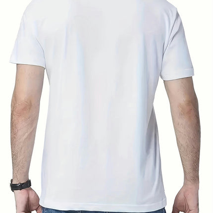 Summer Men's Cotton Printed Short-sleeved T-shirt Comfortable & Breathable Tops