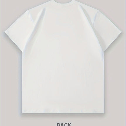 Men's T-shirt Five-piece Set Sports Casual Round Neck Short-sleeved T-shirt Combed Cotton T-shirt