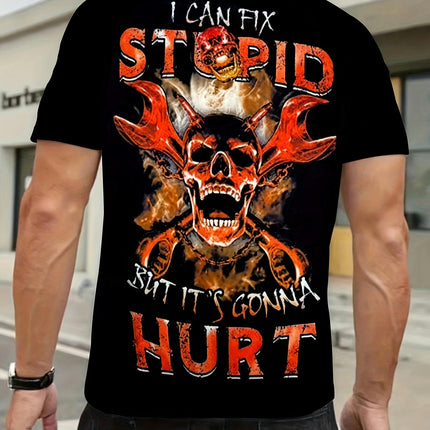 Crewneck T-shirt Men's Casual T-Shirt, Comfort Fit, Short Sleeve, Crew Neck Daily Wear
