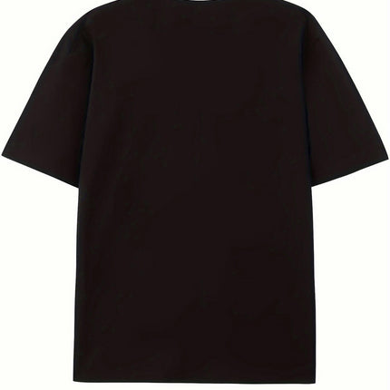 Men's T-shirt, Short-sleeved Summer Shirt, Comfortable Round Neck T-Shirt for Daily and Outdoor