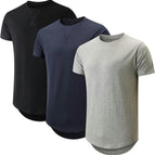 Light gray + navy blue + black