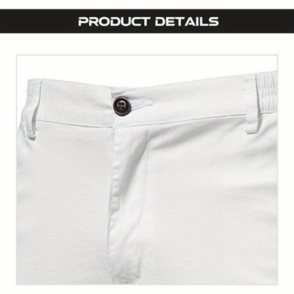 Men's Slim Shorts Casual Lightweight Elastic Waist Work Shorts With Pockets Outdoor Shorts