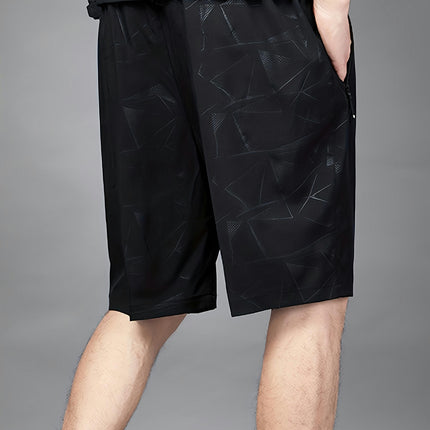 3pcs Men's Casual Elastic Waist Drawstring Shorts For Summer Gym Workout Training