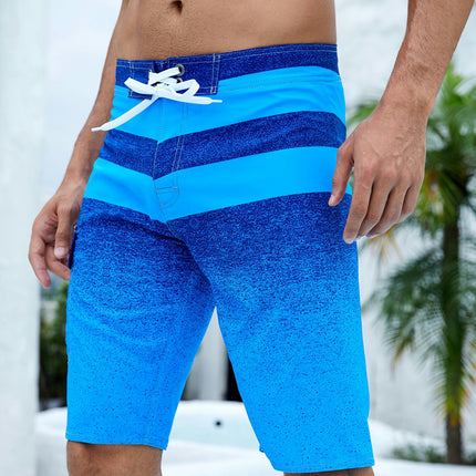 Men's Quick-drying Beach Shorts and Swim Trunks Men's Casual Simple Comfy Shorts With Drawstring