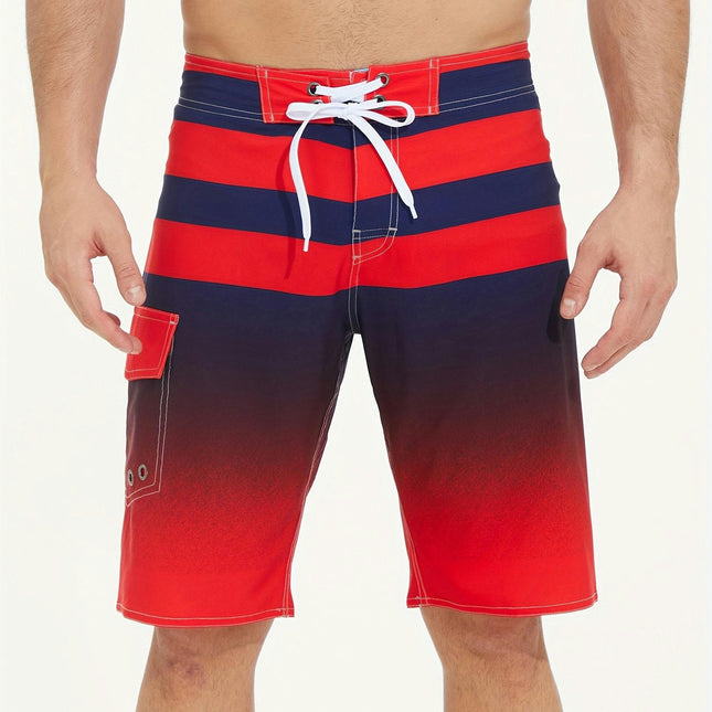 Men's Quick-drying Beach Shorts and Swim Trunks Men's Casual Simple Comfy Shorts With Drawstring