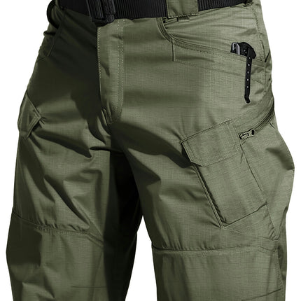 Men's Cargo Shorts Multi Pockets Waterproof Tactical Shorts Lightweight Breathable Shorts
