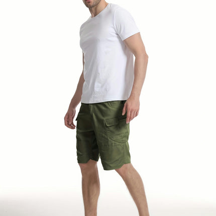 Men's Cargo Shorts Multi Pockets Waterproof Tactical Shorts Lightweight Breathable Shorts