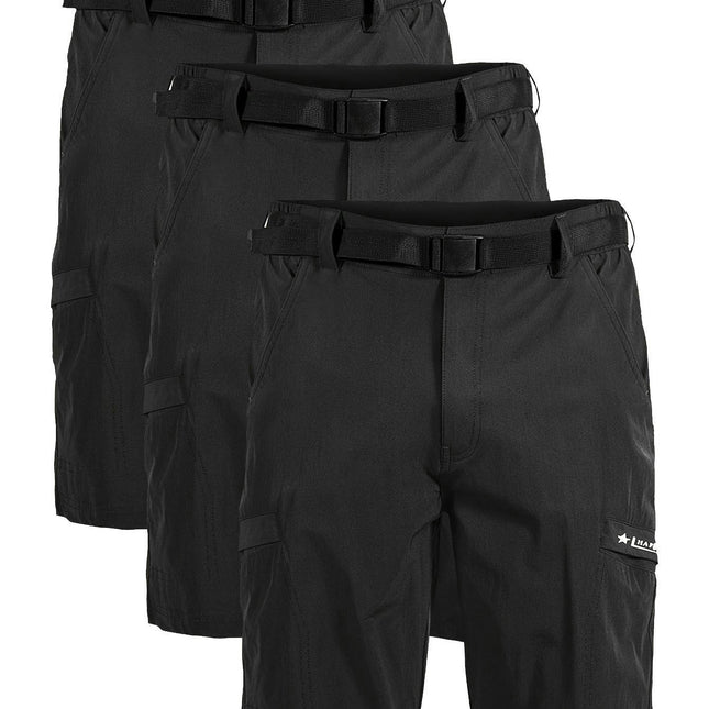 3pcs Multi-functional Waterproof Men's Fitness Shorts Lightweight Shorts For Outdoor