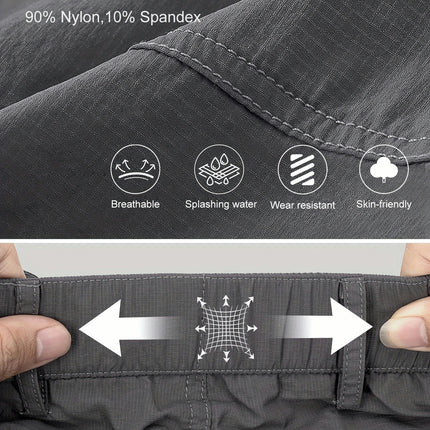 3pcs Multi-functional Waterproof Men's Fitness Shorts Lightweight Shorts For Outdoor