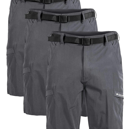 3pcs Multi-functional Waterproof Men's Fitness Shorts Lightweight Shorts For Outdoor