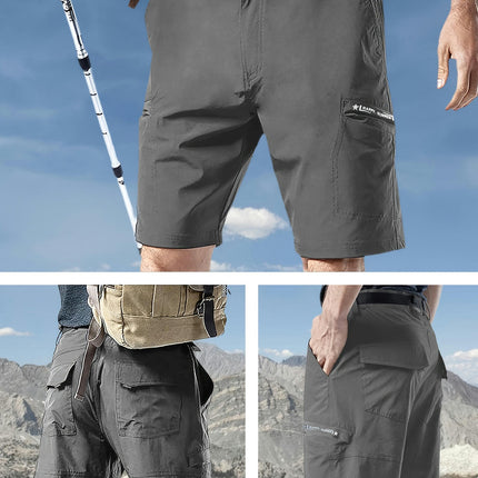3pcs Multi-functional Waterproof Men's Fitness Shorts Lightweight Shorts For Outdoor