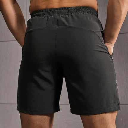 Men's Shorts With Drawstring And Zippered Pockets, Casual Sports Shorts For Summer Outdoors
