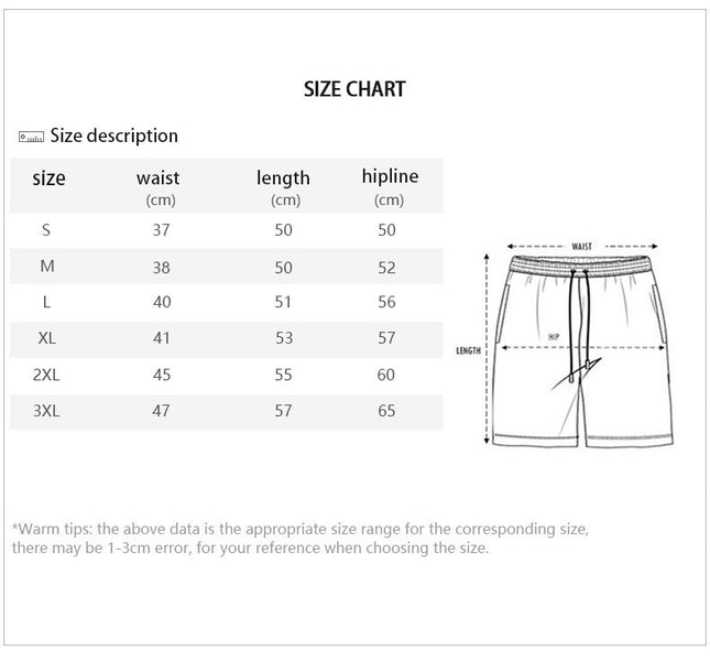 Men's Casual Sports Shorts Beach Pants Outdoor Swim Trunks Quick Dry Shorts with Pockets