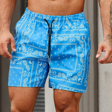 Three Pairs of Beach Pants for Men Drawstring Quick Dry Shorts, Lightweight Shorts