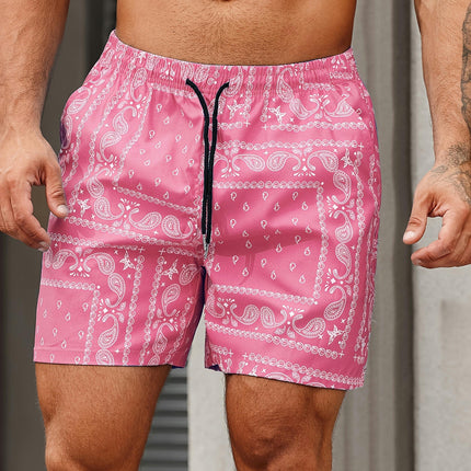 Three Pairs of Beach Pants for Men Drawstring Quick Dry Shorts, Lightweight Shorts