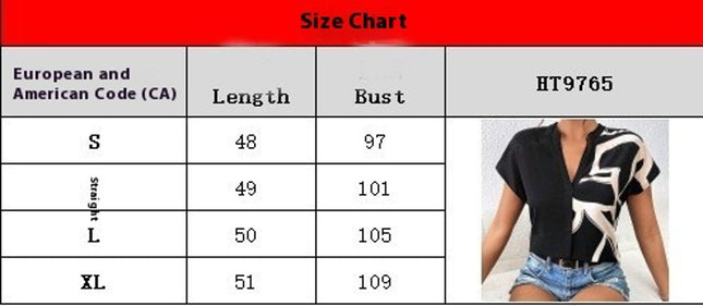 Vibrant Color Block V-Neck Blouse for Women -Soft Blouse Perfect for All Seasons