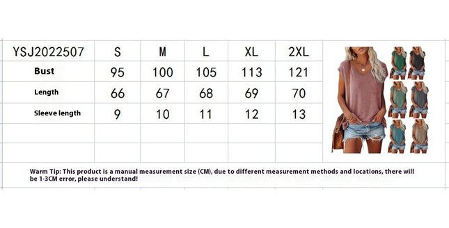 3 Pack of Casual V-Neck T-Shirts -Short Sleeve Top Summer for Women