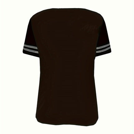 Vibrant Color Block Crew Neck T-Shirt - Soft, Breathable, Short Sleeve, Casual for Spring & Summer