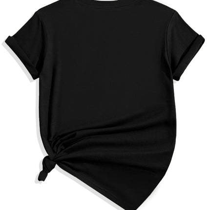 Comfortable Vibrant Print Short Sleeve T-Shirt for Women - Casual Round Neck Tee with Lip Design