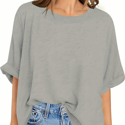 Womens Summer Sleeve Tops Short Sleeve Tees Women's Casual Short Sleeve Crew Neck T-Shirts