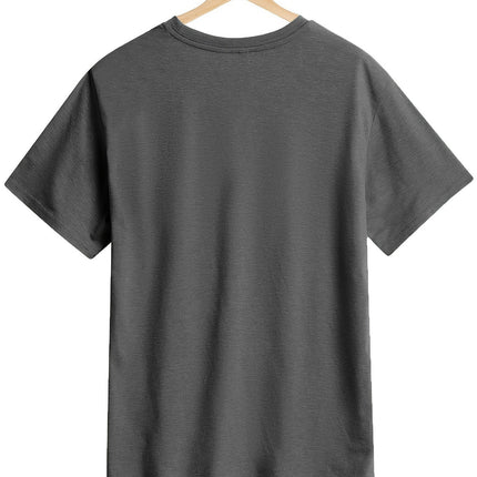 Women's Print T-Shirt, Casual Crew Neck Short Sleeve Top For Spring & Summer Clothing