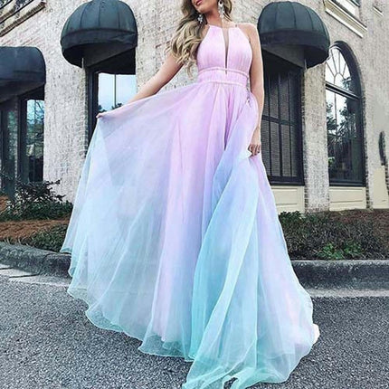 Women's Spaghetti Strap Maxi Dress Summer Sleeveless Casual Backless Flowy Long Dresses