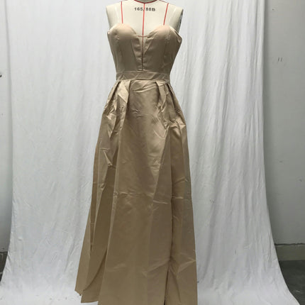 Women's Strapless Prom Dresses Long Formal Evening Party Gowns for Wedding with Slit