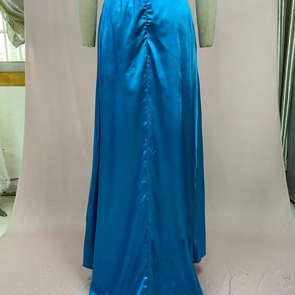 Women Formal Party Sexy Sleeveless Backless Slit Maxi Dress Elegant Evening Dresses 1