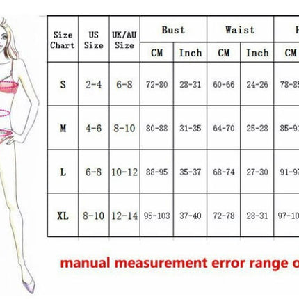 Women Cut Out High Waist Bikini Sets Two Piece Halter Top Swimsuits Bathing Suit