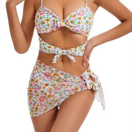 Women's Spaghetti Strap Skirt Swimdress One Piece Swimsuit Bathing Suit