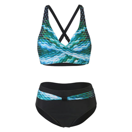 Women Sexy Bikini Sets 2 Piece Cheeky Triangle Bikini V Neck Swimsuit high Cut Thong Bottom
