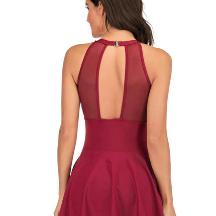 Women's Swimwear One Piece Slimming Skirt Tummy Control Swimdress Bathing Suit