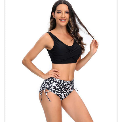 Women High Waisted Bikini Sets Two Piece Swimsuit Push Up Twist Front Bathing Suit
