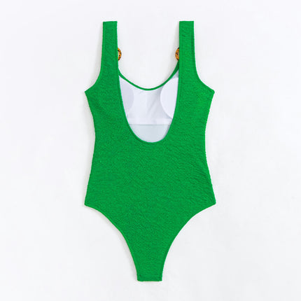 Women's One Piece Swimsuit Tummy Control Bathing Suit Scoop Neck Slimming Swimwear