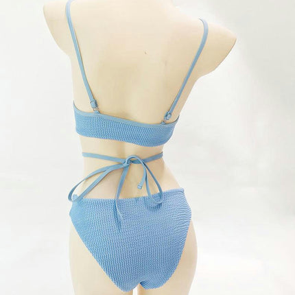 Women Sexy 2 Piece Triangle Swimsuits High Cut Bikini Set Two Piece Bathing Suit