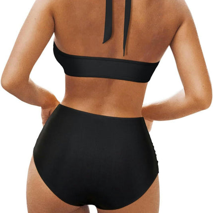 High Waisted Bikini Set for Women Two Piece Swimsuit Halter Push Up Bathing Suits