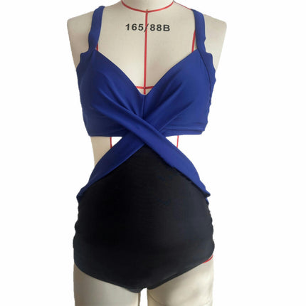 Women Cutout One Piece Swimsuit V Neck Swimwear Tummy Control Bathing Suits